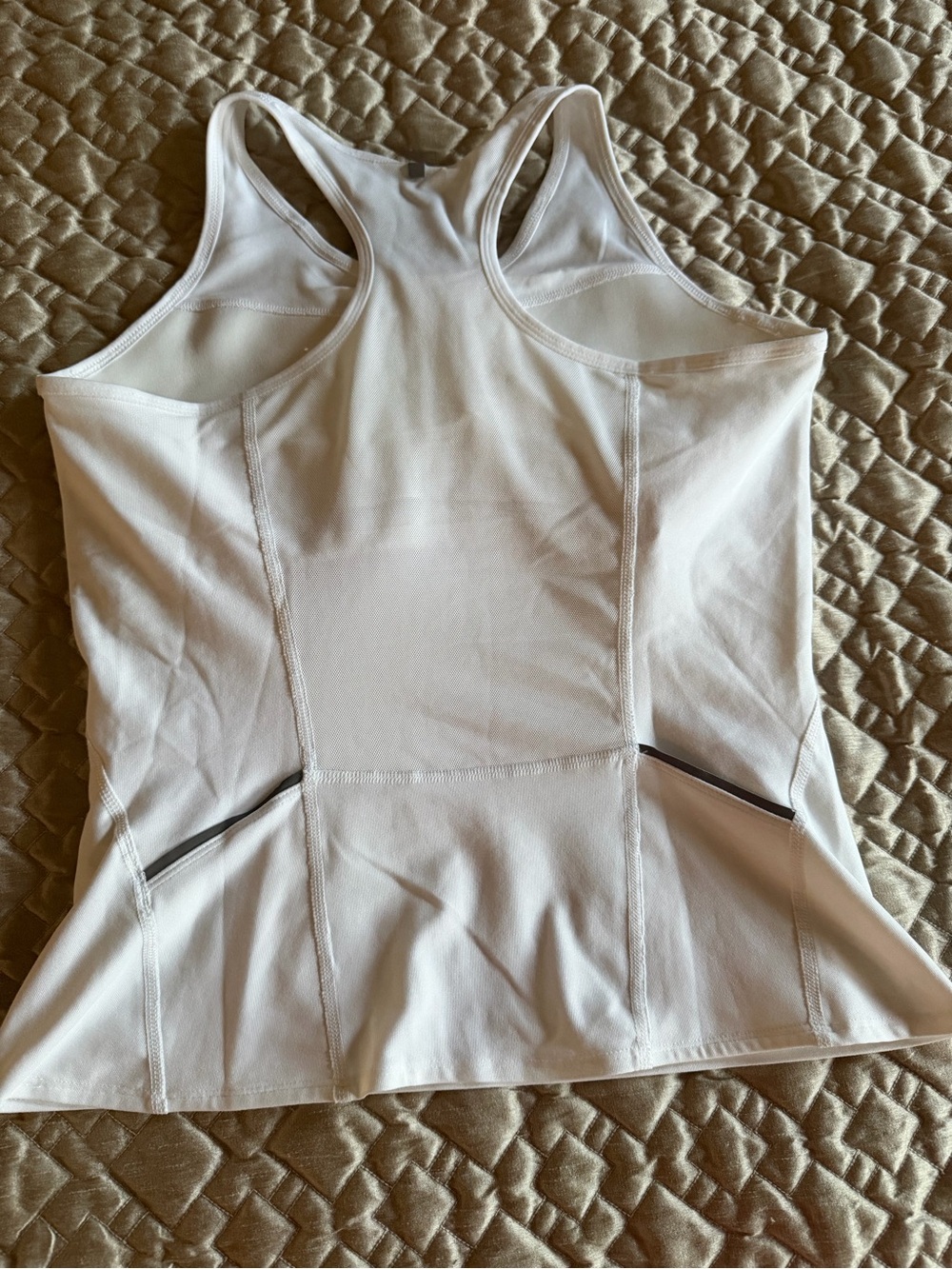 Nike White Dri-FIT Racerback Performance Tank - Picture 2 of 5
